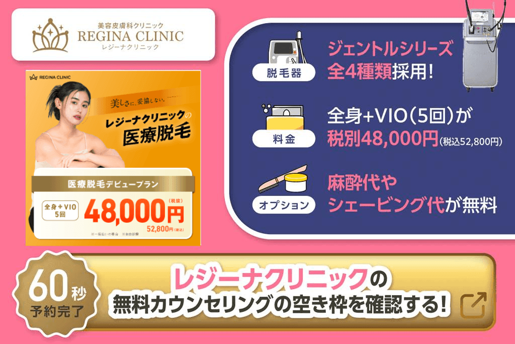 レジーナクリニックのおすすめポイント一覧画像
